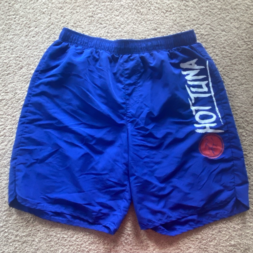 Men's Hot Tuna Stylish Logo Board Shorts Bottoms Swimwear Size 2XL Blue‎